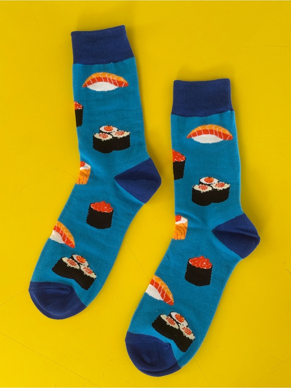 New Socksmith Graphic Sushi Cotton Crew Novelty Socks Unisex